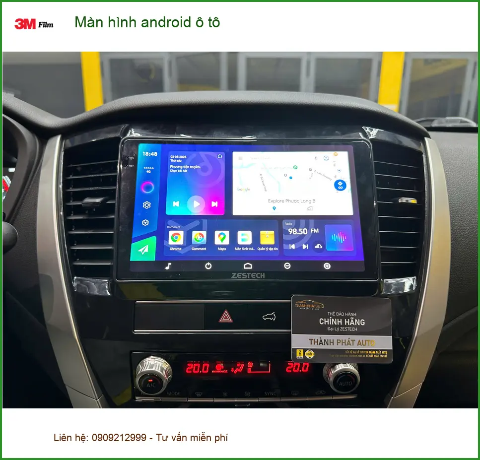 Anh Lâm lắp màn hình android ô tô cho Toyota Camry tại Quận 9 nâng cao trải nghiệm