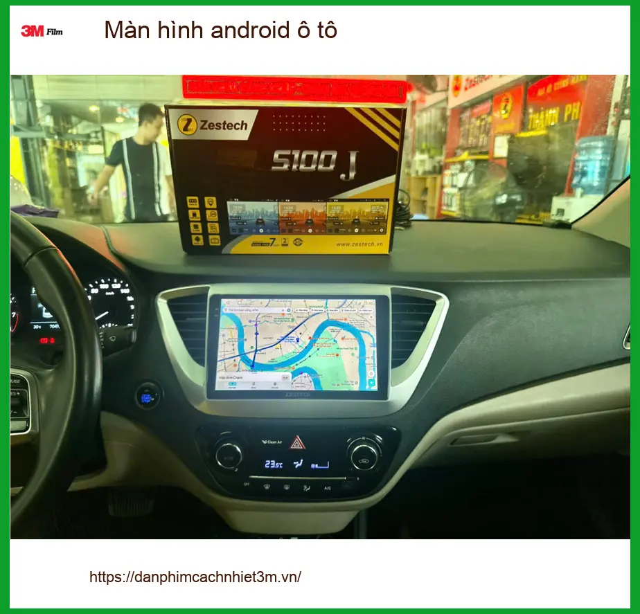 Cô Lan Anh nâng cấp màn hình android ô tô cho Creta ở Quận 9 ảnh thực tế 2