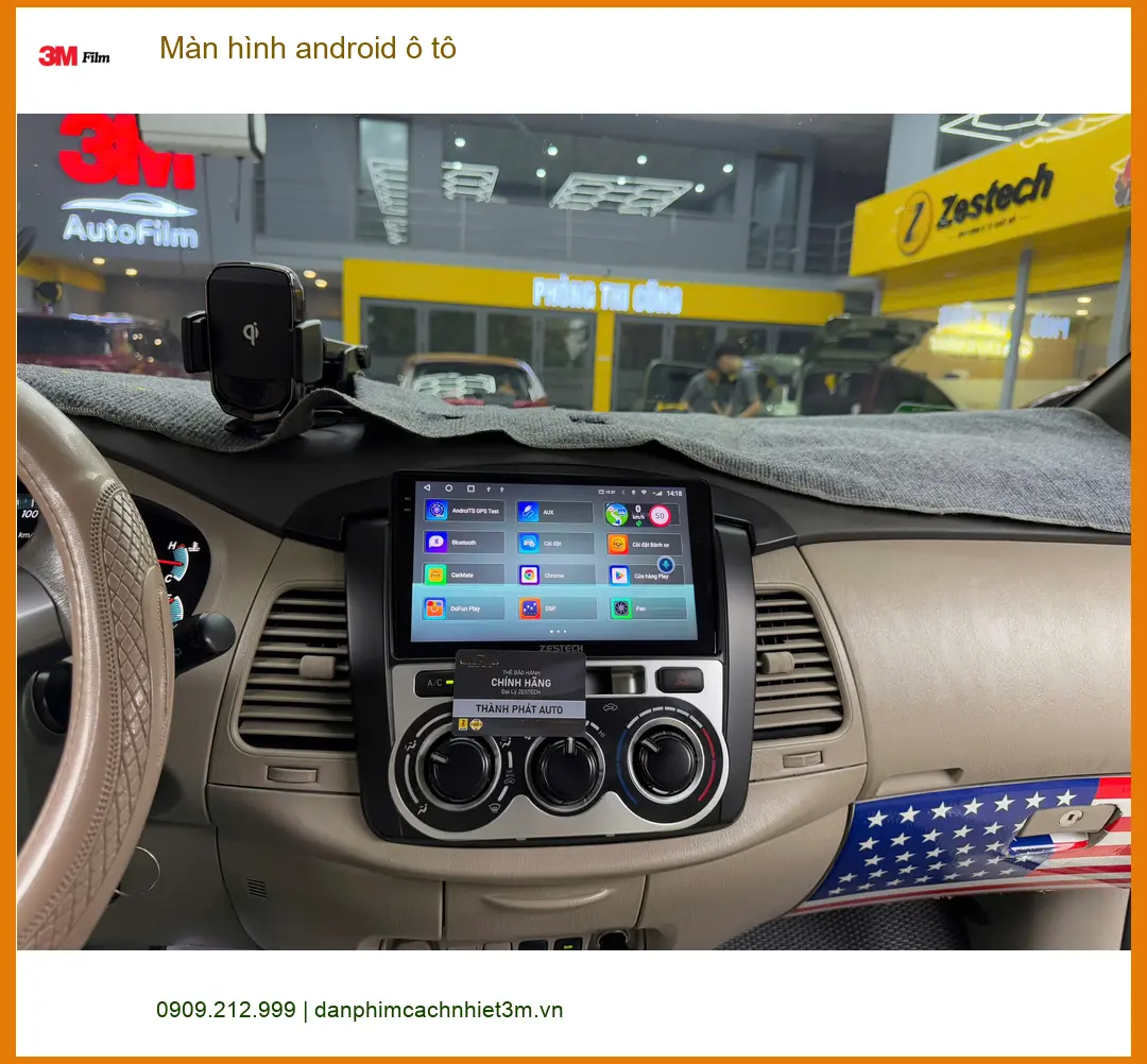 Chị Thảo lắp Màn hình android ô tô Honda Civic tại Quận 11 giải trí tiện lợi