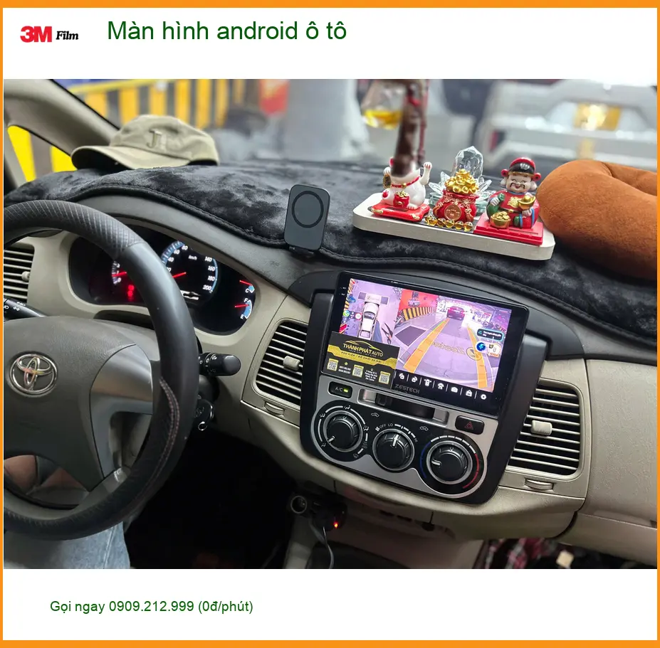 Anh Minh nâng cấp màn hình android ô tô cho VinFast Fadil tại Quận 12