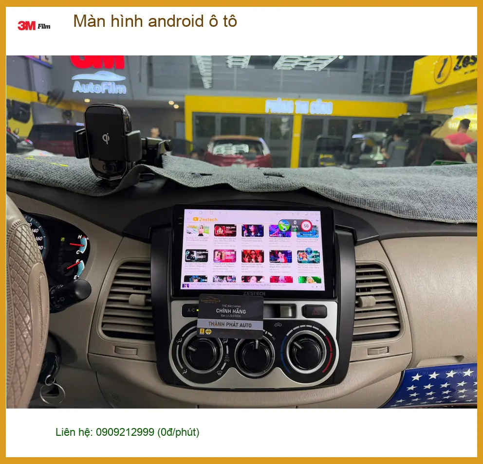 Chị Thảo lắp Màn hình android ô tô Honda Civic tại Quận 11 giải trí tiện lợi ảnh thực tế 4
