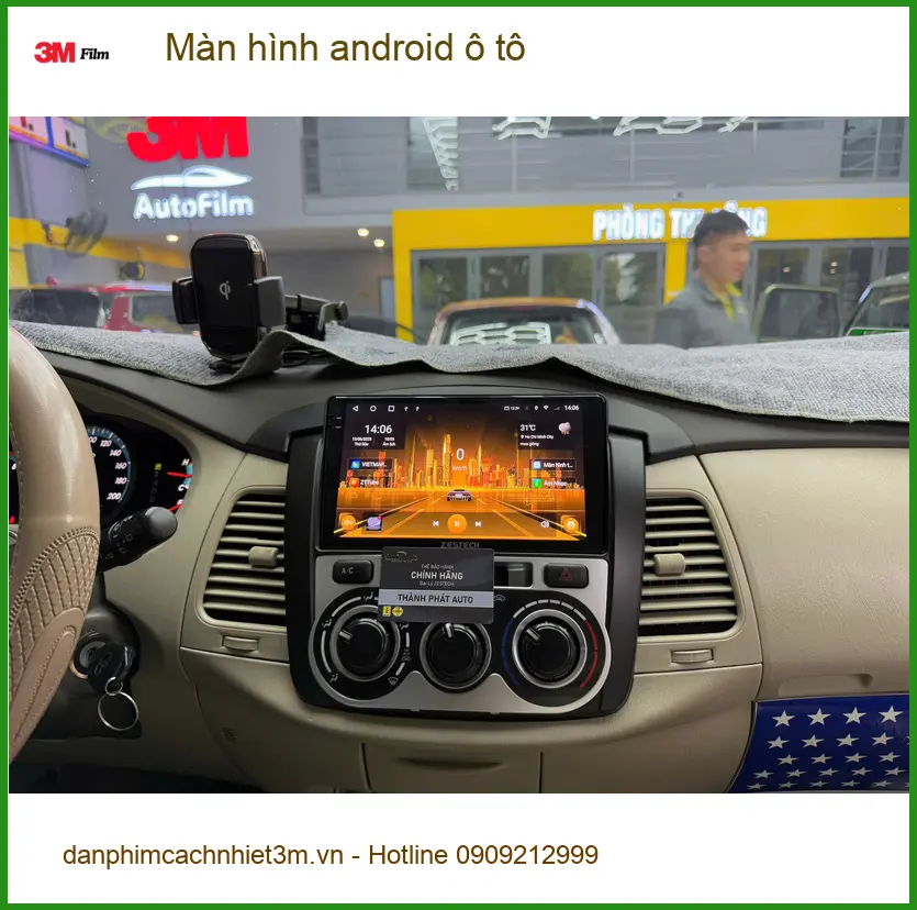 Anh An nâng cấp màn hình android ô tô cho Toyota Corolla Cross tại Thủ Đức