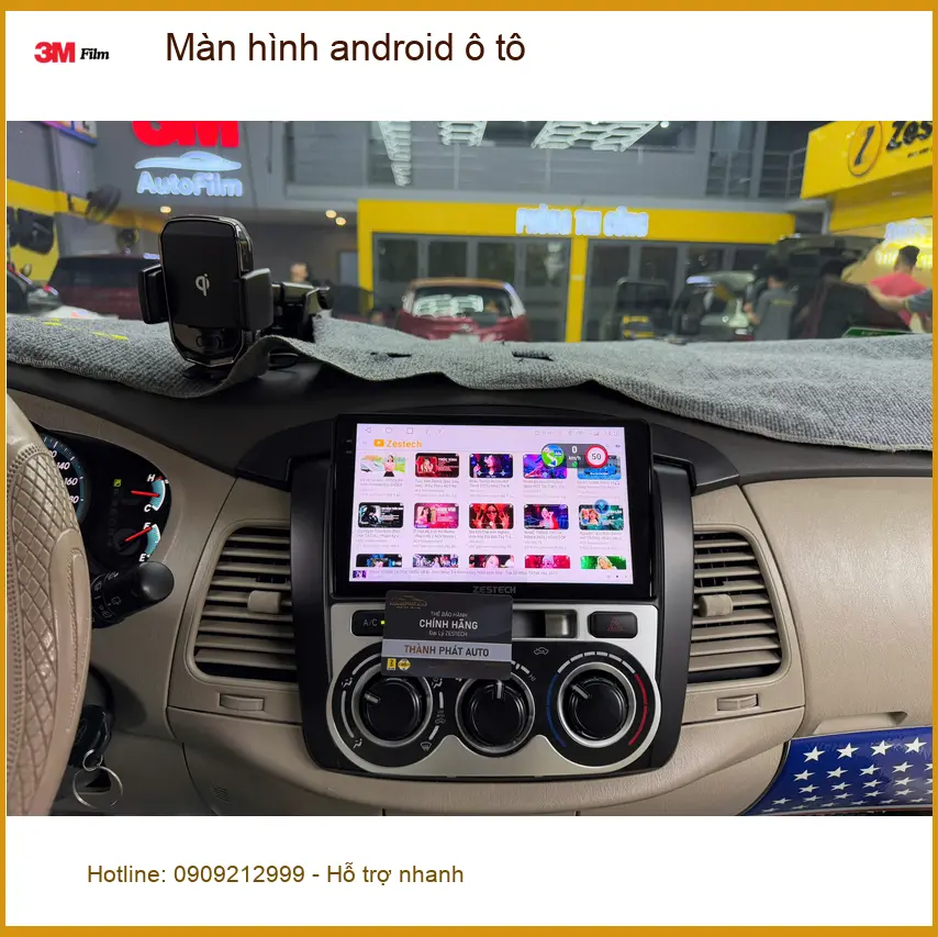 Anh An nâng cấp màn hình android ô tô cho Toyota Corolla Cross tại Thủ Đức ảnh thực tế 3