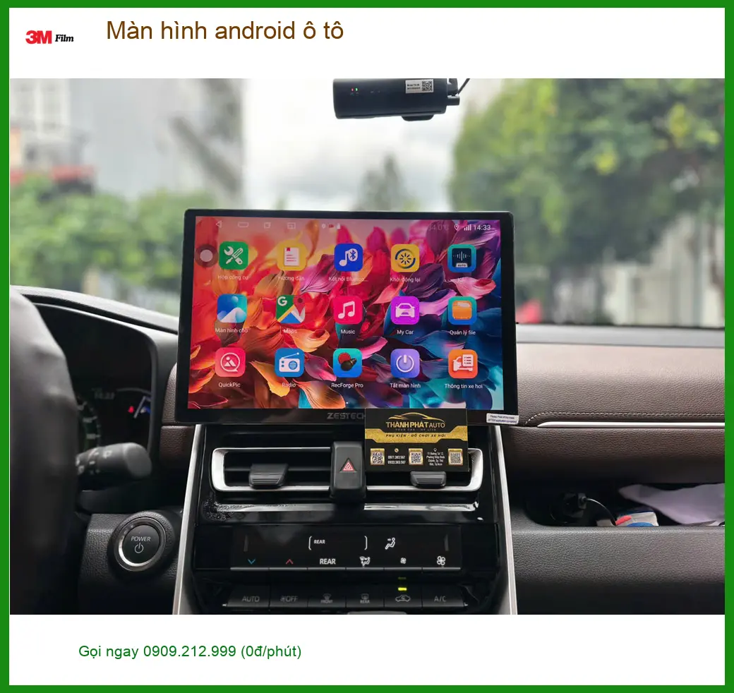 Chị Thảo lắp màn hình Android ô tô cho Mazda 3 tại Cần Giờ tiện di chuyển