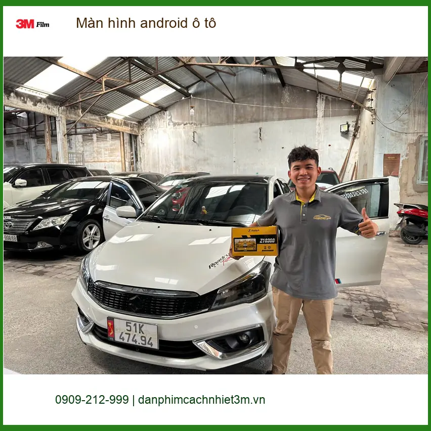 Chú Minh nâng cấp màn hình Android ô tô Mitsubishi Triton tại Quận 12