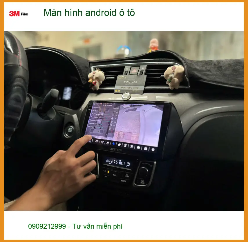 Chú Minh nâng cấp màn hình Android ô tô Mitsubishi Triton tại Quận 12 ảnh thực tế 3