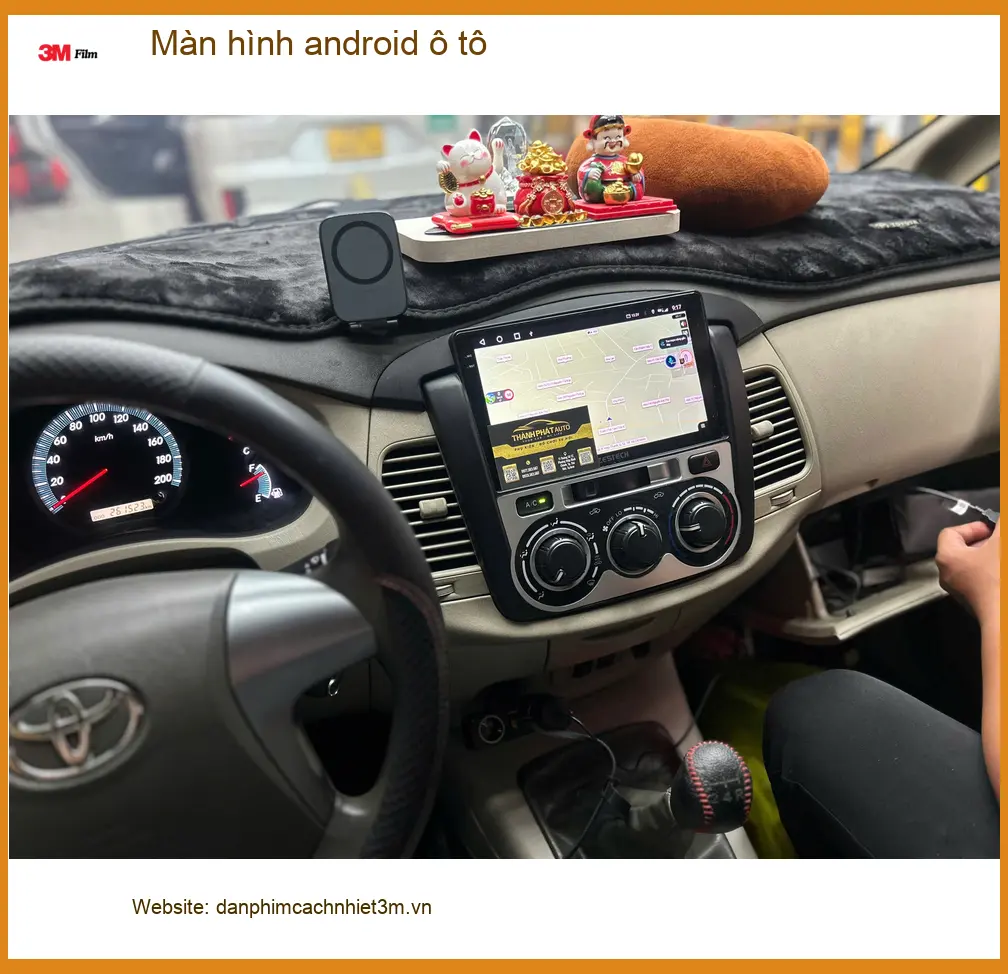 Anh Khang nâng cấp màn hình Android ô tô cho Fortuner tại Quận Tân Phú ảnh thực tế 3