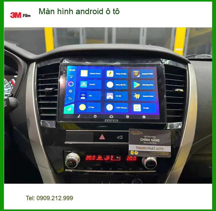 Anh Khải lắp màn hình Android ô tô cho Suzuki Swift tại Quận 4.