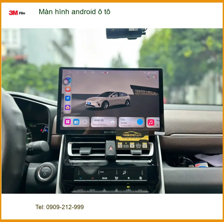 Chị Thảo lắp màn hình Android ô tô cho Honda CRV Quận Bình Thạnh