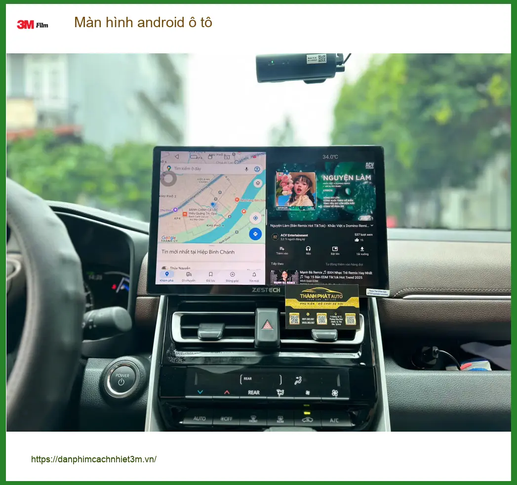 Chị Thảo lắp màn hình Android ô tô cho Honda CRV Quận Bình Thạnh ảnh thực tế 4