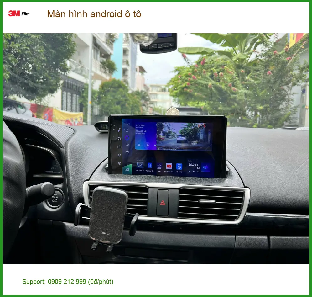 Bác Lâm lắp màn hình Android ô tô Honda CRV chính hãng tại Quận Tân Phú