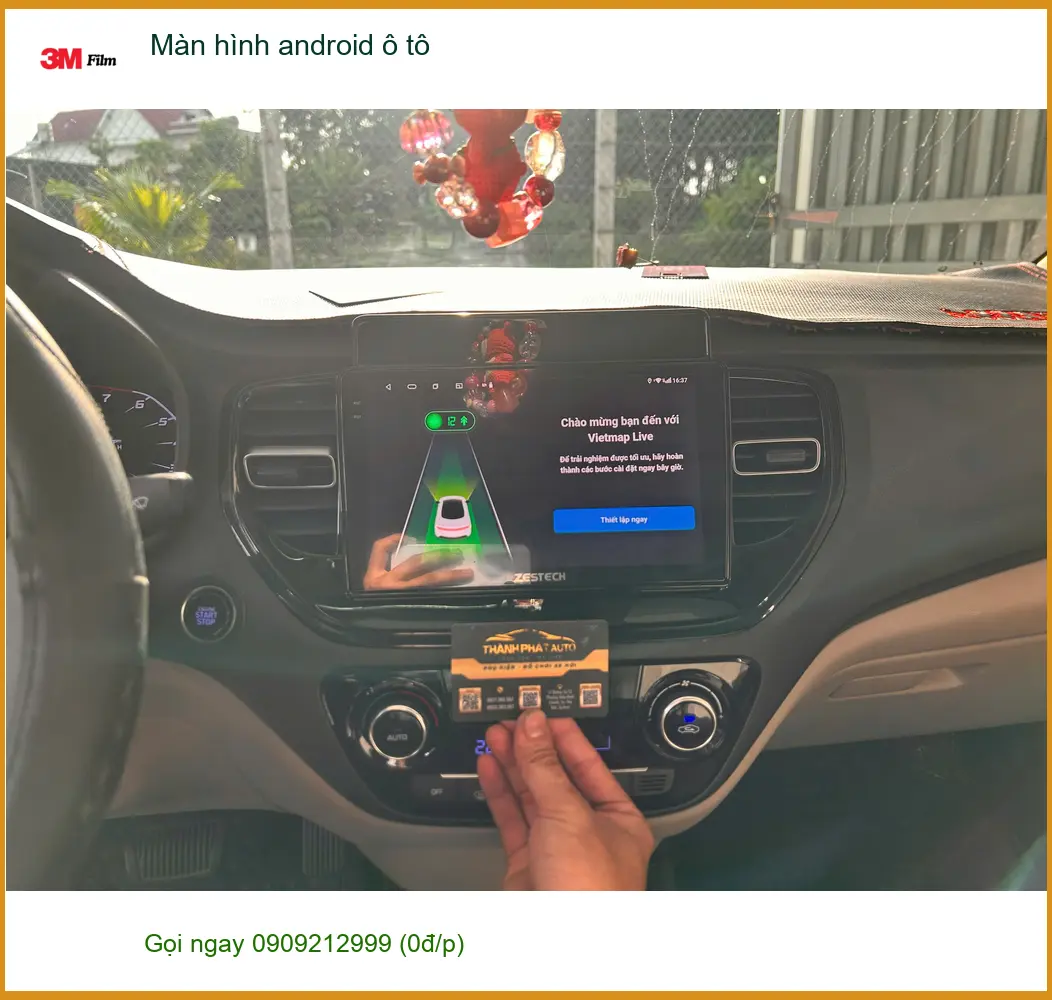 Anh Lâm nâng cấp màn hình Android ô tô cho Hyundai Accent ở Củ Chi ảnh thực tế 2