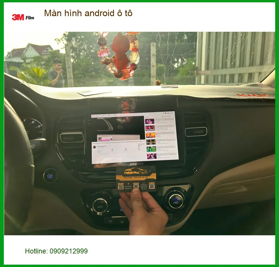 Anh Lâm nâng cấp màn hình Android ô tô cho Hyundai Accent ở Củ Chi ảnh thực tế 3