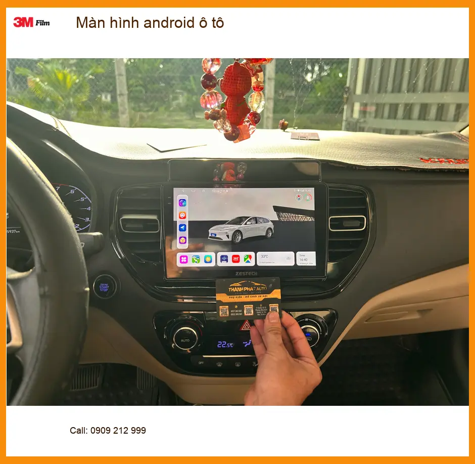 Anh Phước lắp màn hình android ô tô cho Hyundai Accent tại Quận 3 ảnh thực tế 3