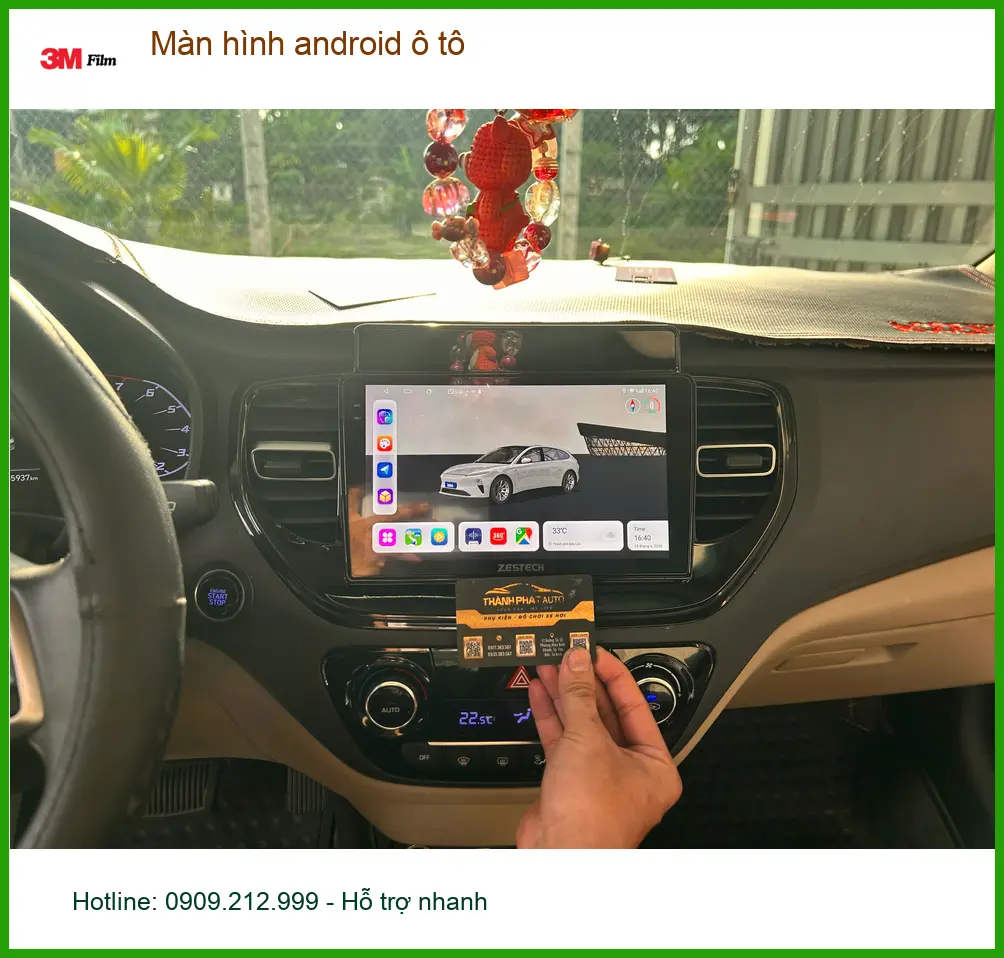 Anh Lâm nâng cấp màn hình Android ô tô cho Hyundai Accent ở Củ Chi ảnh thực tế 5