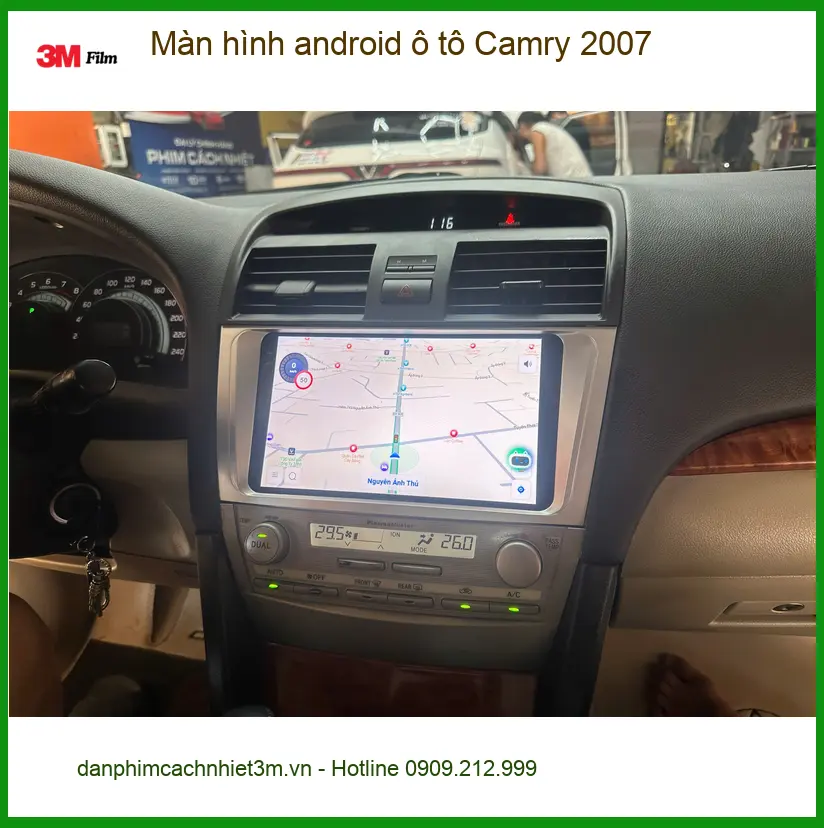 Anh Thành nâng cấp màn hình android ô tô Camry 2007 tại Quận Thủ Đức ảnh thực tế 2