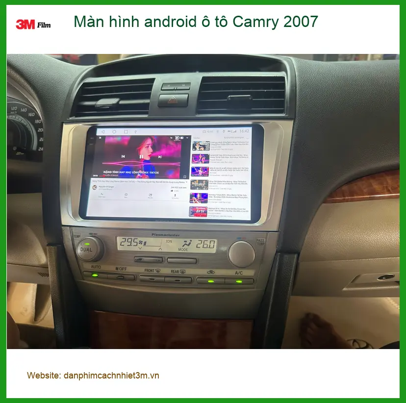 Chú Minh nâng cấp màn hình Android ô tô Camry 2007 tại Quận 10 ảnh thực tế 2