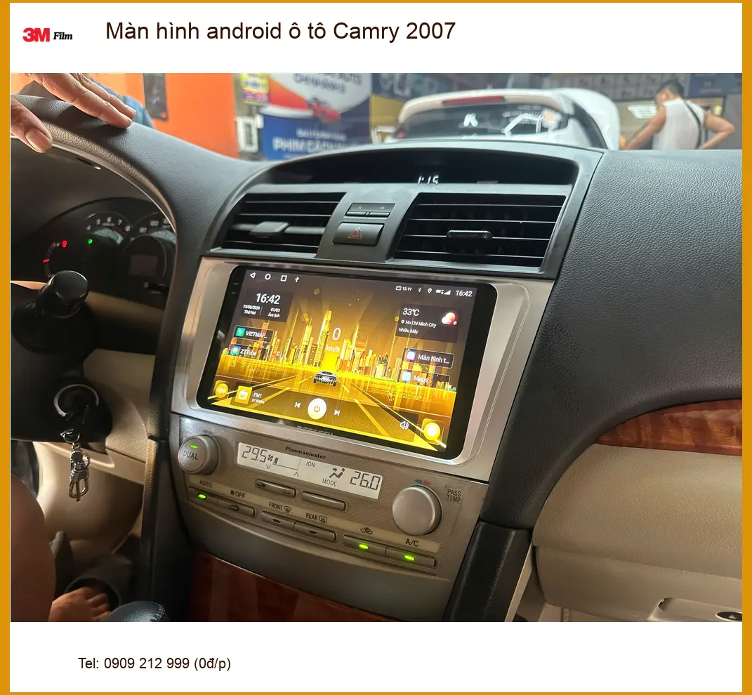 Chú Minh nâng cấp màn hình Android ô tô Camry 2007 tại Quận 10 ảnh thực tế 3