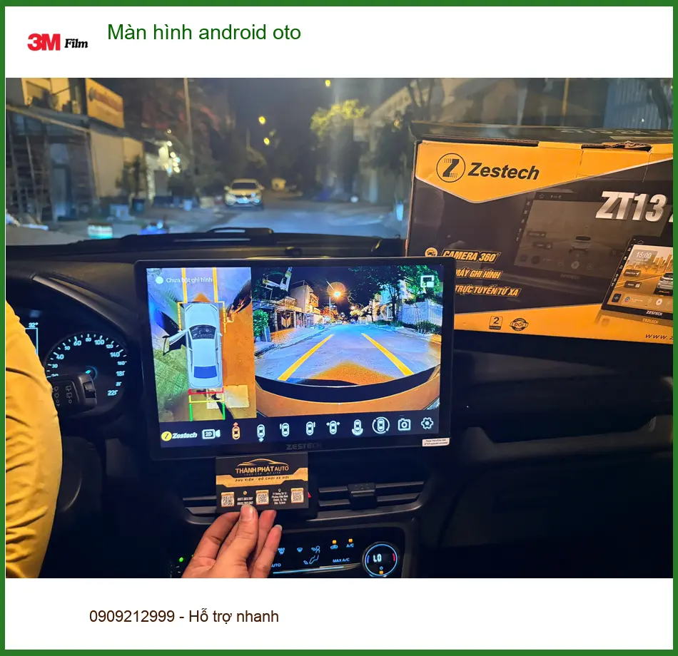 Anh Kiên lắp màn hình Android ô tô Hyundai SantaFe tại Quận 2 uy tín