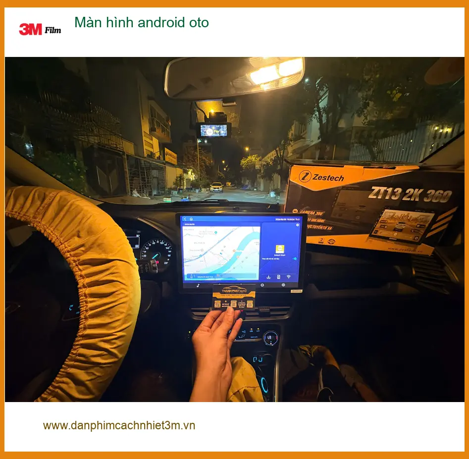 Anh Kiên lắp màn hình Android ô tô Hyundai SantaFe tại Quận 2 uy tín ảnh thực tế 2