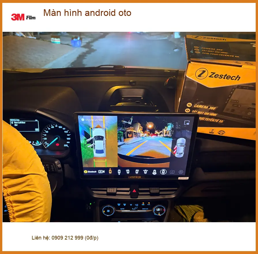Anh Kiên lắp màn hình Android ô tô Hyundai SantaFe tại Quận 2 uy tín ảnh thực tế 3