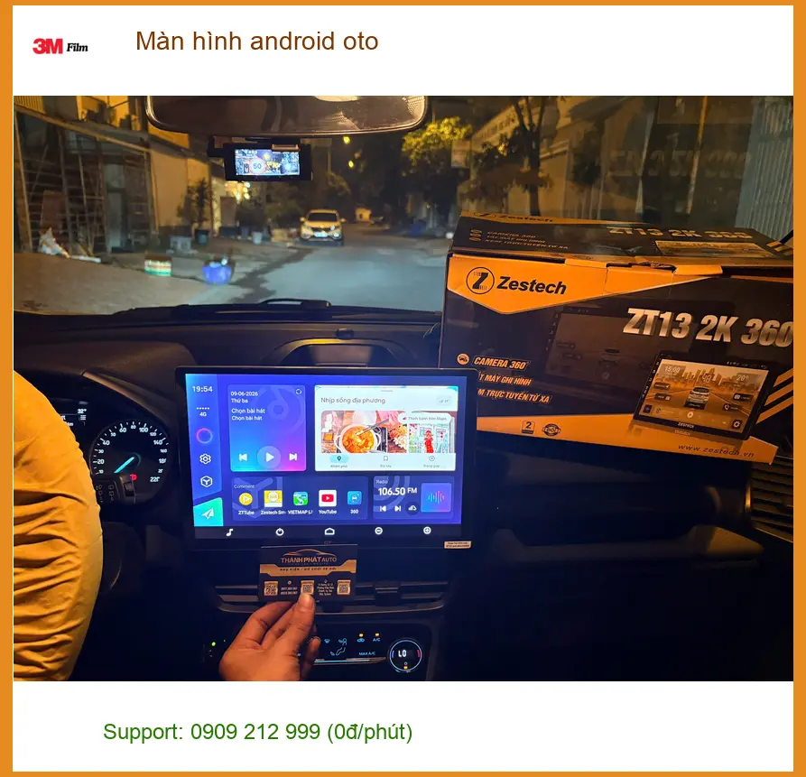 Anh Minh Khang lắp màn hình Android ô tô cho VinFast Lux A2.0 uy tín tại Quận 4
