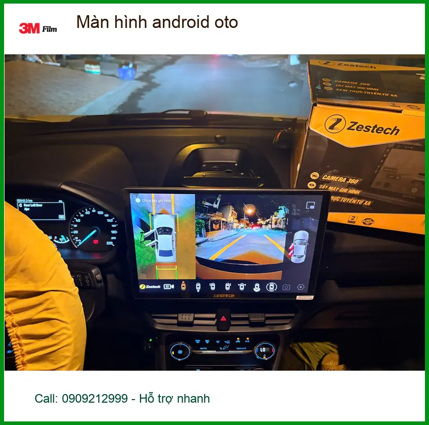 Anh Quang nâng cấp màn hình android ô tô Hyundai Accent Quận Phú Nhuận vì màn zin chậm ảnh thực tế 2
