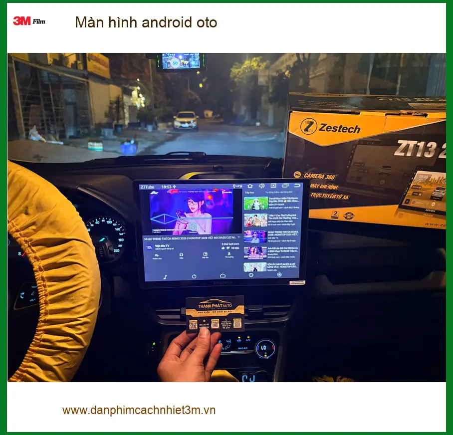 Chị Vân lắp màn hình Android cho CRV tại Quận 3 để tiện đường và giải trí ảnh thực tế 2
