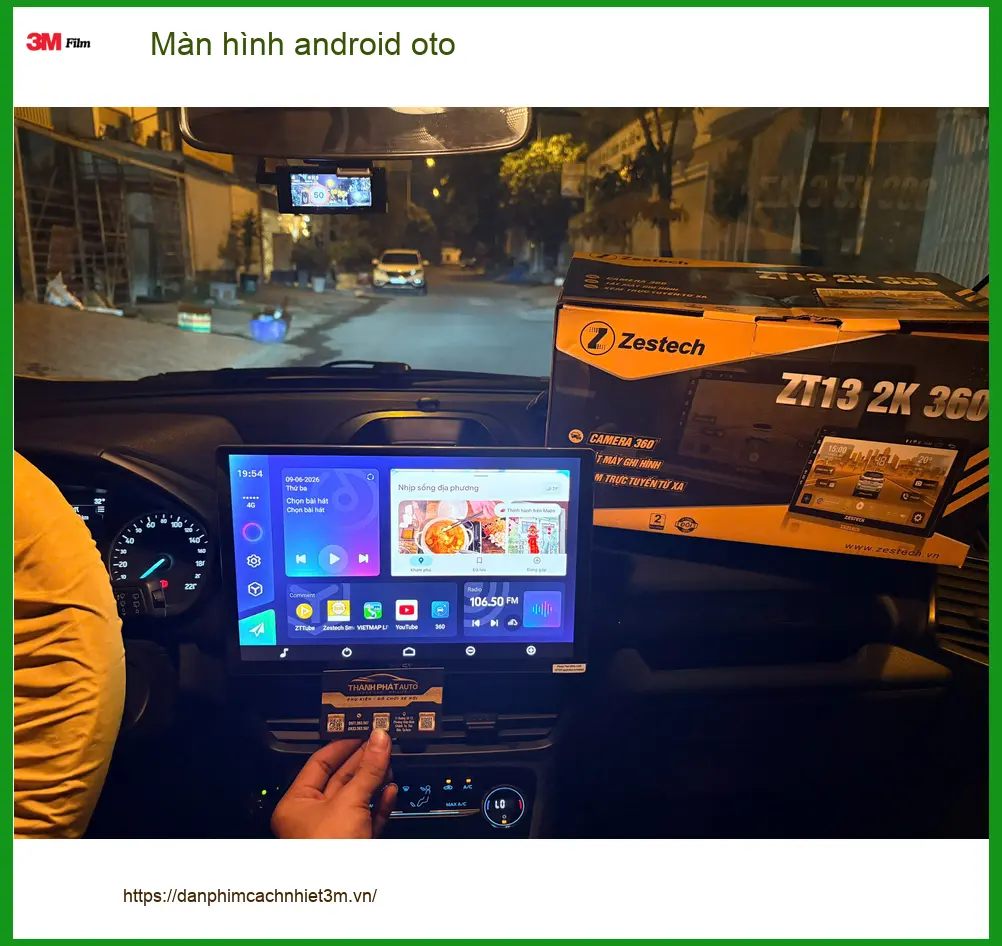 Chị Vân lắp màn hình Android cho CRV tại Quận 3 để tiện đường và giải trí ảnh thực tế 3
