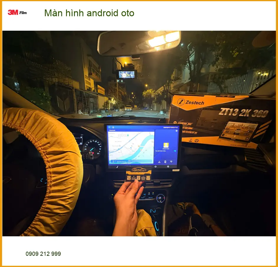 Chị Vân lắp màn hình Android cho CRV tại Quận 3 để tiện đường và giải trí ảnh thực tế 4