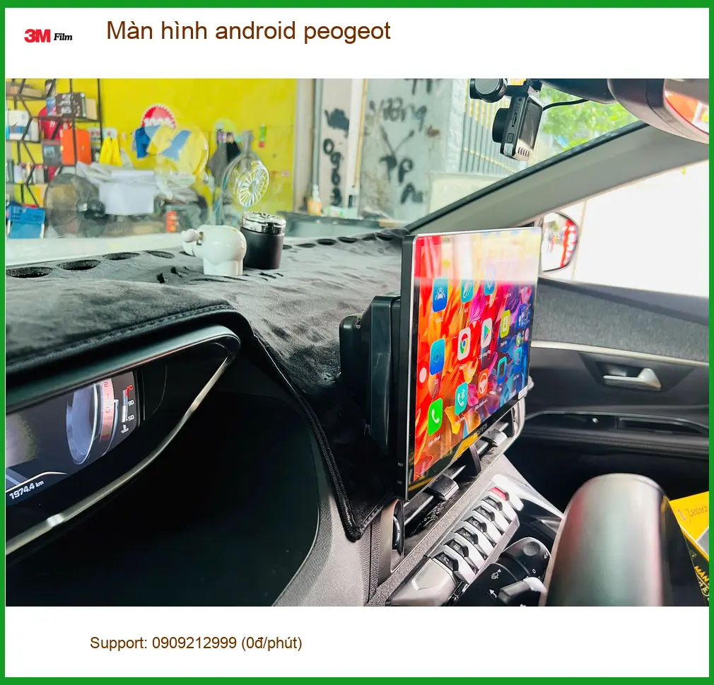 Anh Khang lắp Màn hình Android Peugeot 3008 tại Hóc Môn hiện đại hơn ảnh thực tế 2