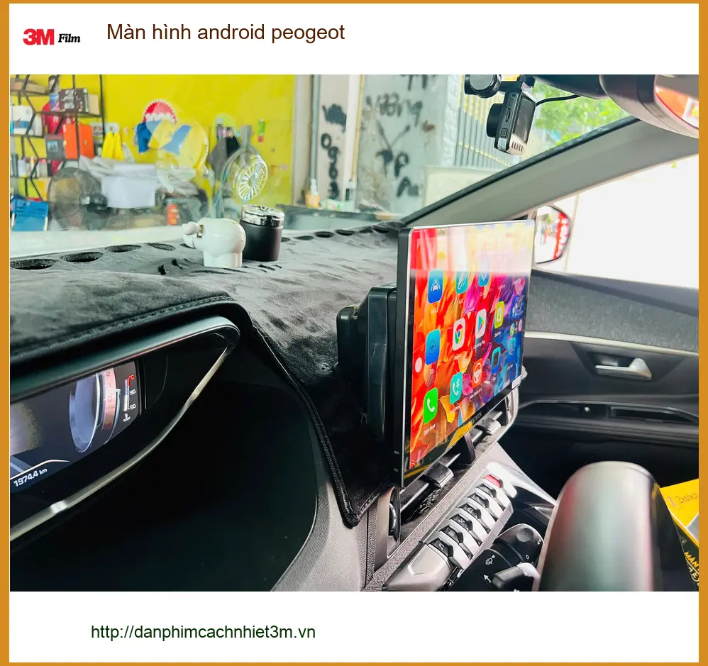 Anh Khang lắp màn hình Android Peugeot 3008 tại Bình Chánh vì màn zin không có dẫn đường