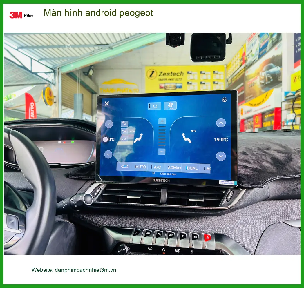 Anh Khang lắp màn hình Android Peugeot 3008 tại Bình Chánh vì màn zin không có dẫn đường ảnh thực tế 4