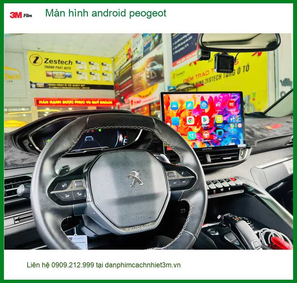 Anh Khải nâng cấp màn hình Android Peugeot tại Quận 4 để trải nghiệm giải trí đỉnh cao ảnh thực tế 4