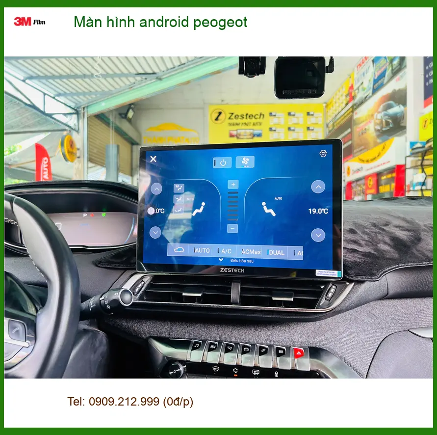 Chú Cường lắp màn hình Android Peugeot 3008 Quận 1 giải trí cao cấp hơn
