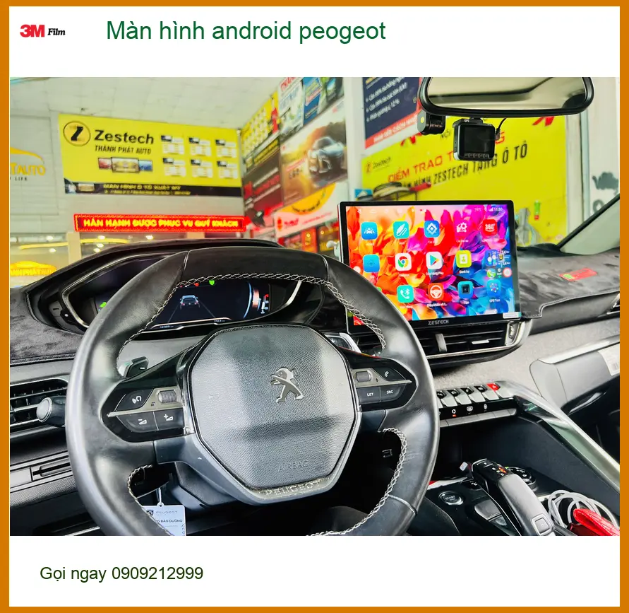 Chú Cường lắp màn hình Android Peugeot 3008 Quận 1 giải trí cao cấp hơn ảnh thực tế 3