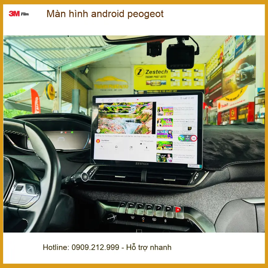 Chú Cường lắp màn hình Android Peugeot 3008 Quận 1 giải trí cao cấp hơn ảnh thực tế 4