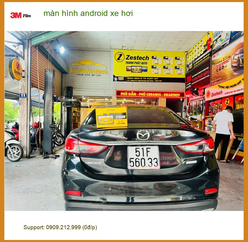 Chị Lan Anh lắp màn hình Android cho Honda City tại Quận 12 để giải trí trên xe ảnh thực tế 3