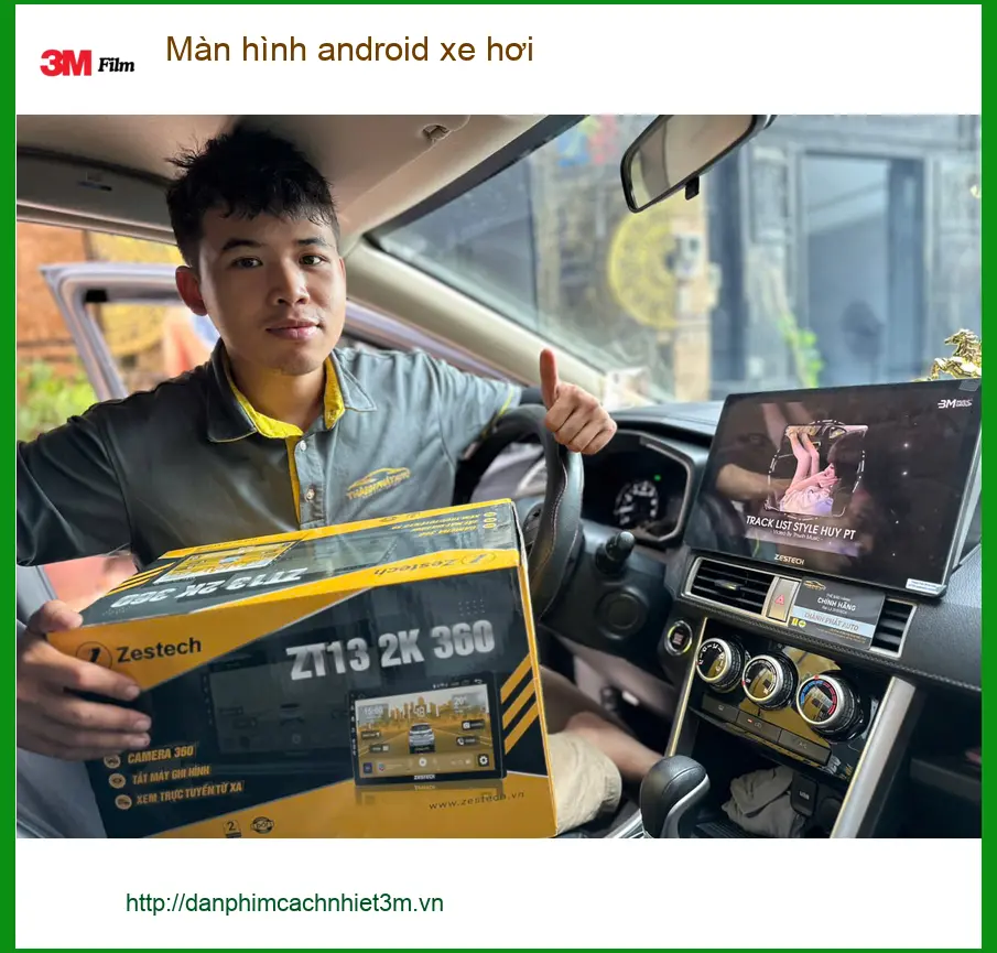 Anh Hải gắn màn hình android xe hơi cho Honda CR-V tại Cần Giờ để tiện xem bản đồ và giải trí ảnh thực tế 3