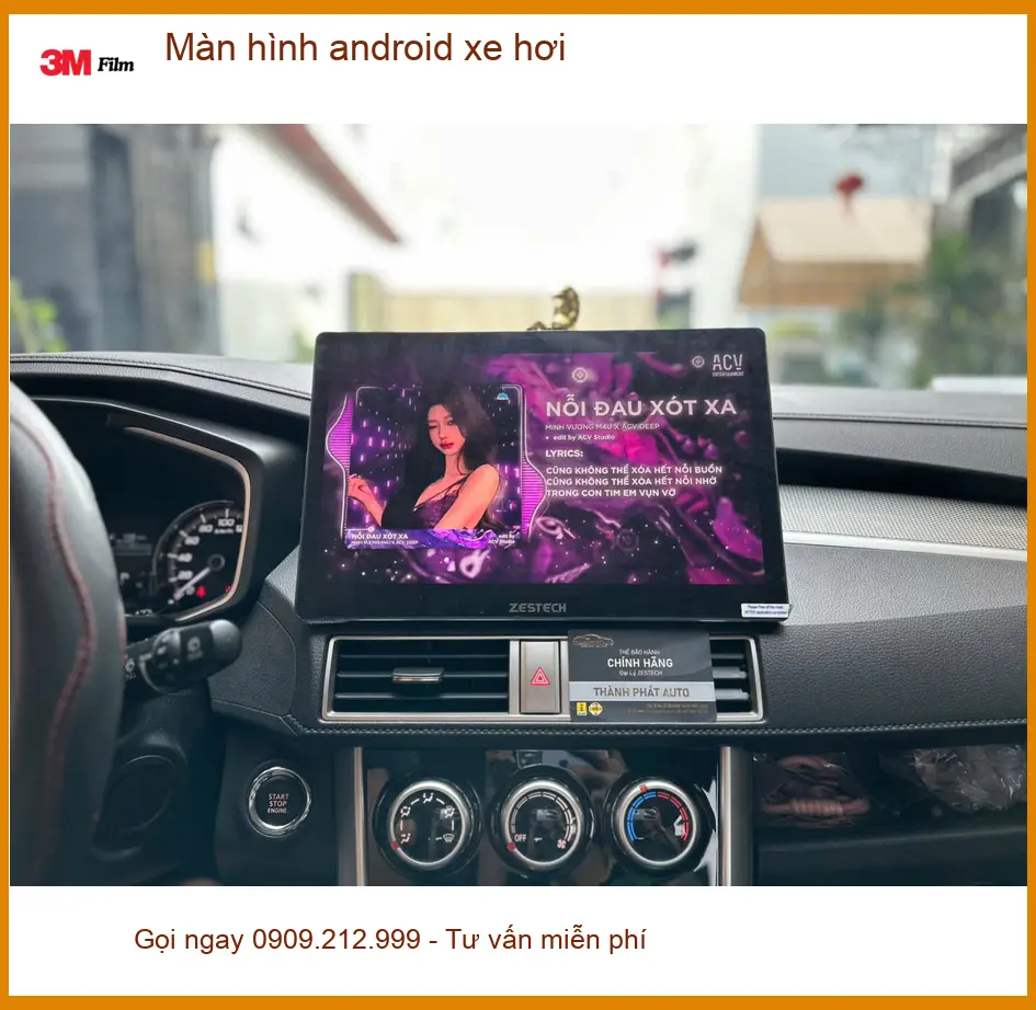 Anh Hải gắn màn hình android xe hơi cho Honda CR-V tại Cần Giờ để tiện xem bản đồ và giải trí ảnh thực tế 5