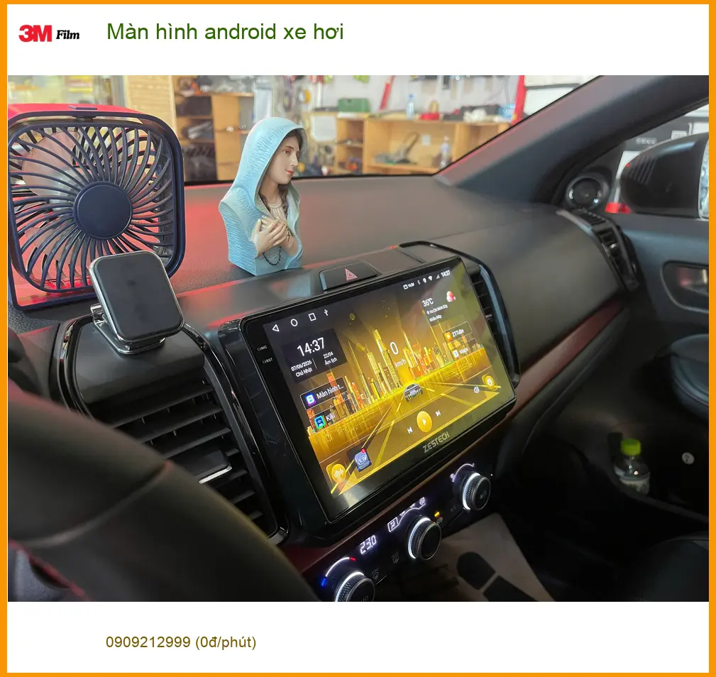 Chị Thảo lắp Màn hình Android xe Honda CR-V tại Hóc Môn để dẫn đường, giải trí gia đình