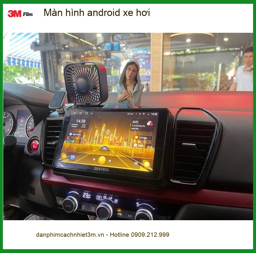 Chị Thảo lắp Màn hình Android xe Honda CR-V tại Hóc Môn để dẫn đường, giải trí gia đình ảnh thực tế 2