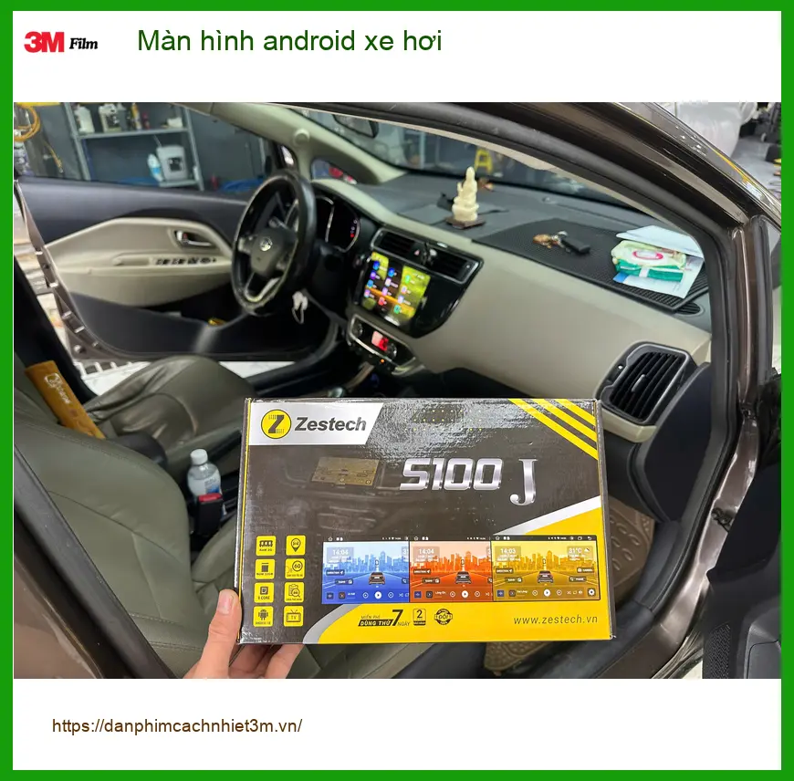 Chú Minh lắp màn hình android xe hơi Toyota Vios Quận 9 xem YouTube, dẫn đường ảnh thực tế 2