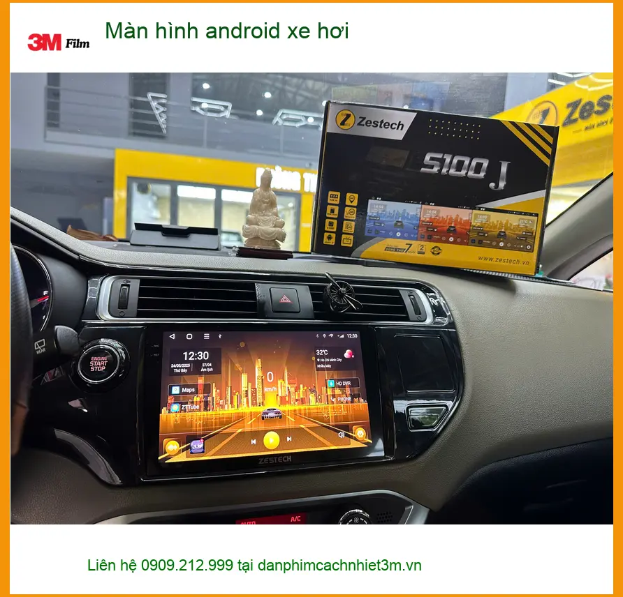 Cô Lệ nâng cấp màn hình Android xe hơi Toyota Camry Quận 12. ảnh thực tế 3