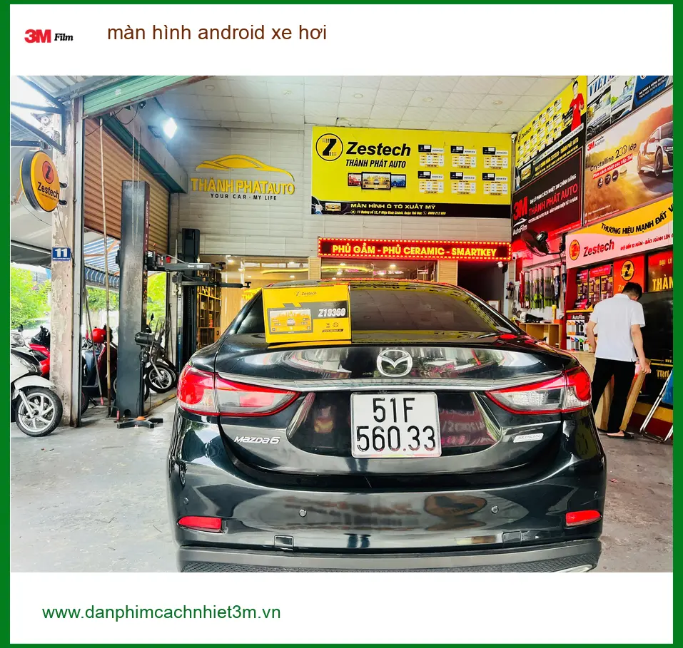 Chú Minh lắp màn hình Android xe hơi Honda Civic tại Quận 2 để xem YouTube ảnh thực tế 4