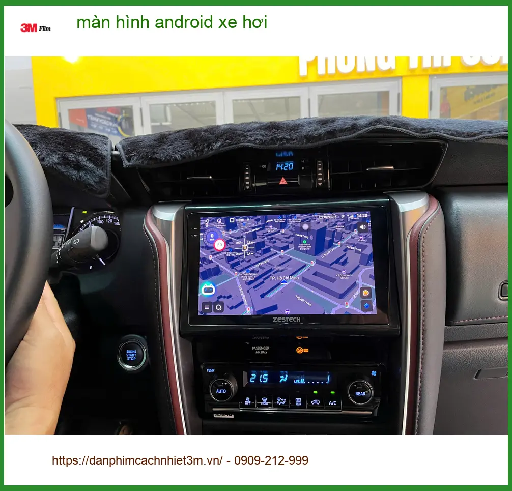 Anh Minh Khang lắp màn hình Android xe hơi VinFast Lux A2.0 tại Quận 2 ảnh thực tế 2