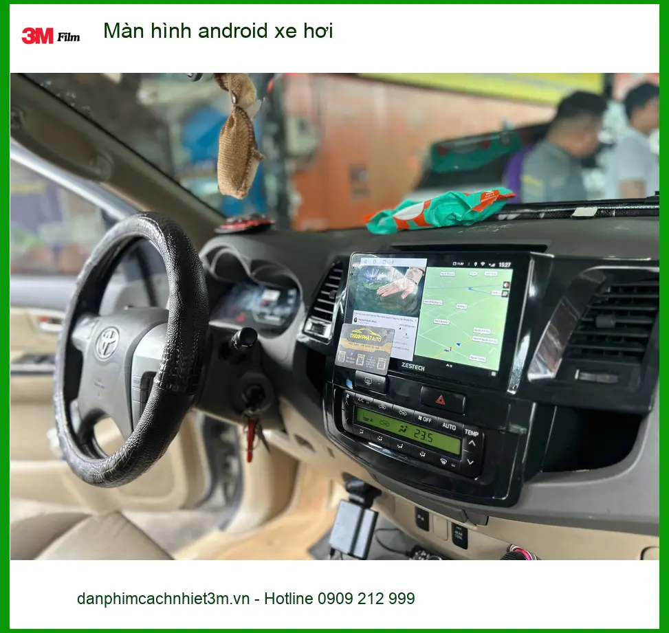 Chú Cường nâng cấp màn hình android xe hơi Toyota Camry Quận 3 tiện giải trí ảnh thực tế 2
