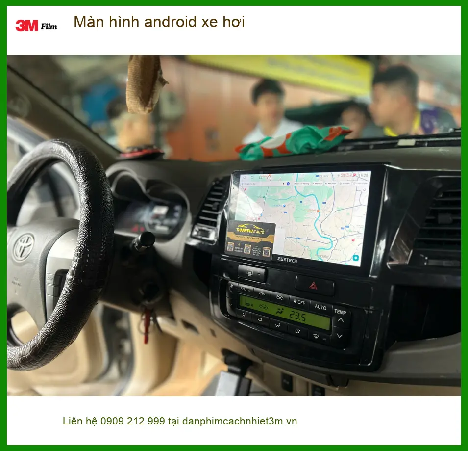 Chú Cường nâng cấp màn hình android xe hơi Toyota Camry Quận 3 tiện giải trí ảnh thực tế 3