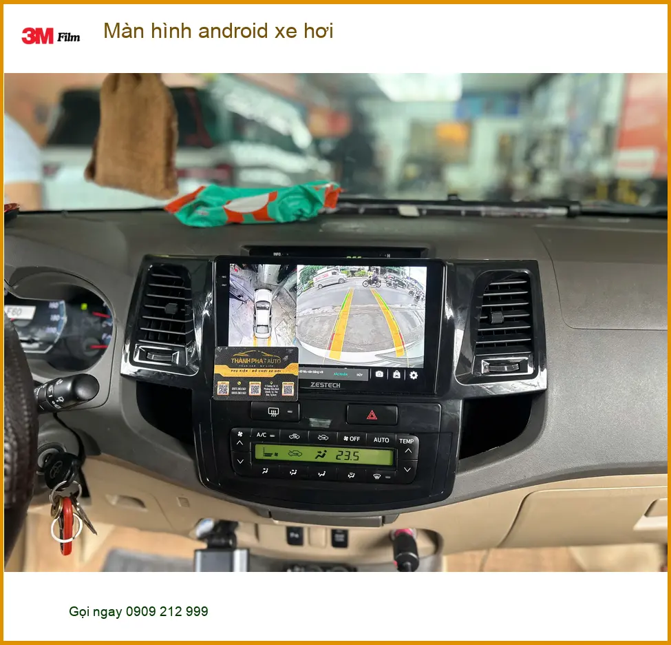 Chú Cường nâng cấp màn hình android xe hơi Toyota Camry Quận 3 tiện giải trí ảnh thực tế 4