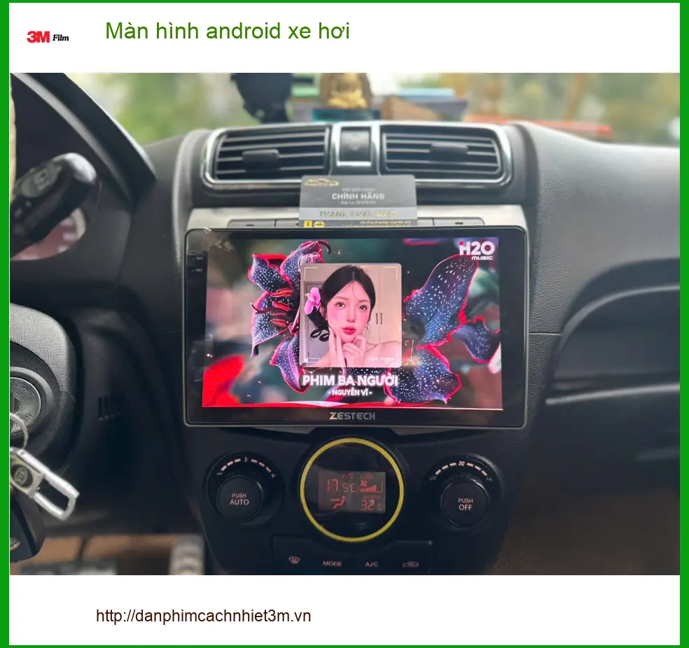 Bác Minh lắp màn hình android xe hơi Mazda 3 tại Quận Thủ Đức vì màn hình cũ ảnh thực tế 2